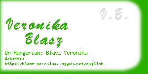 veronika blasz business card